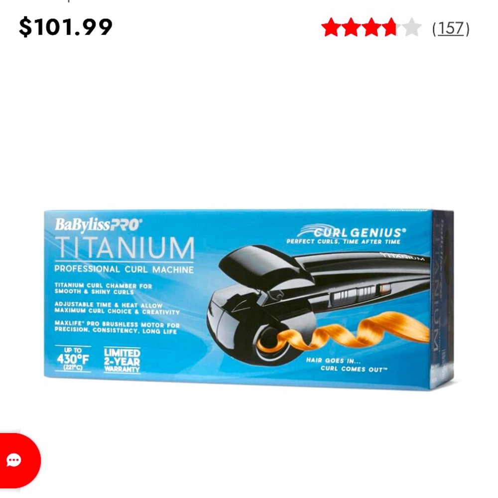 NWT BaByliss Pro Titanium Curl Genius